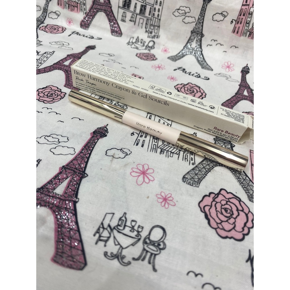 Rare Beauty Brow Harmony Pencil & Gel Rich Taupe Waterproof Eyebrow Duo NEW
